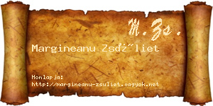 Margineanu Zsüliet névjegykártya